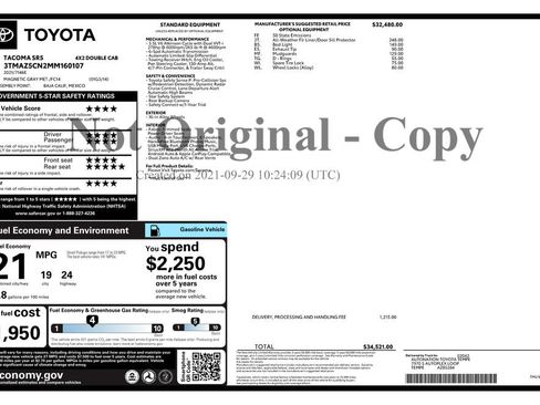 Used 2021 Toyota Tacoma SR5 RWD image 4