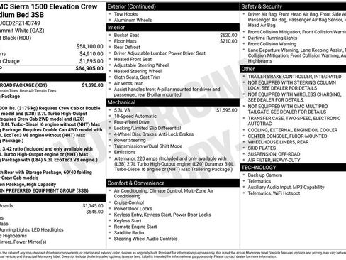 Used 2023 GMC Sierra 1500 Elevation w/ X31 Off-Road Package AWD/4WD image 6