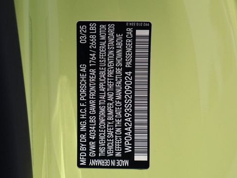 Certified 2025 Porsche 911 Carrera T RWD image 27