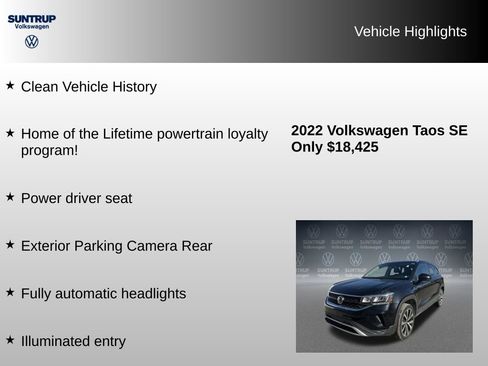 Used 2022 Volkswagen Taos SE image 8
