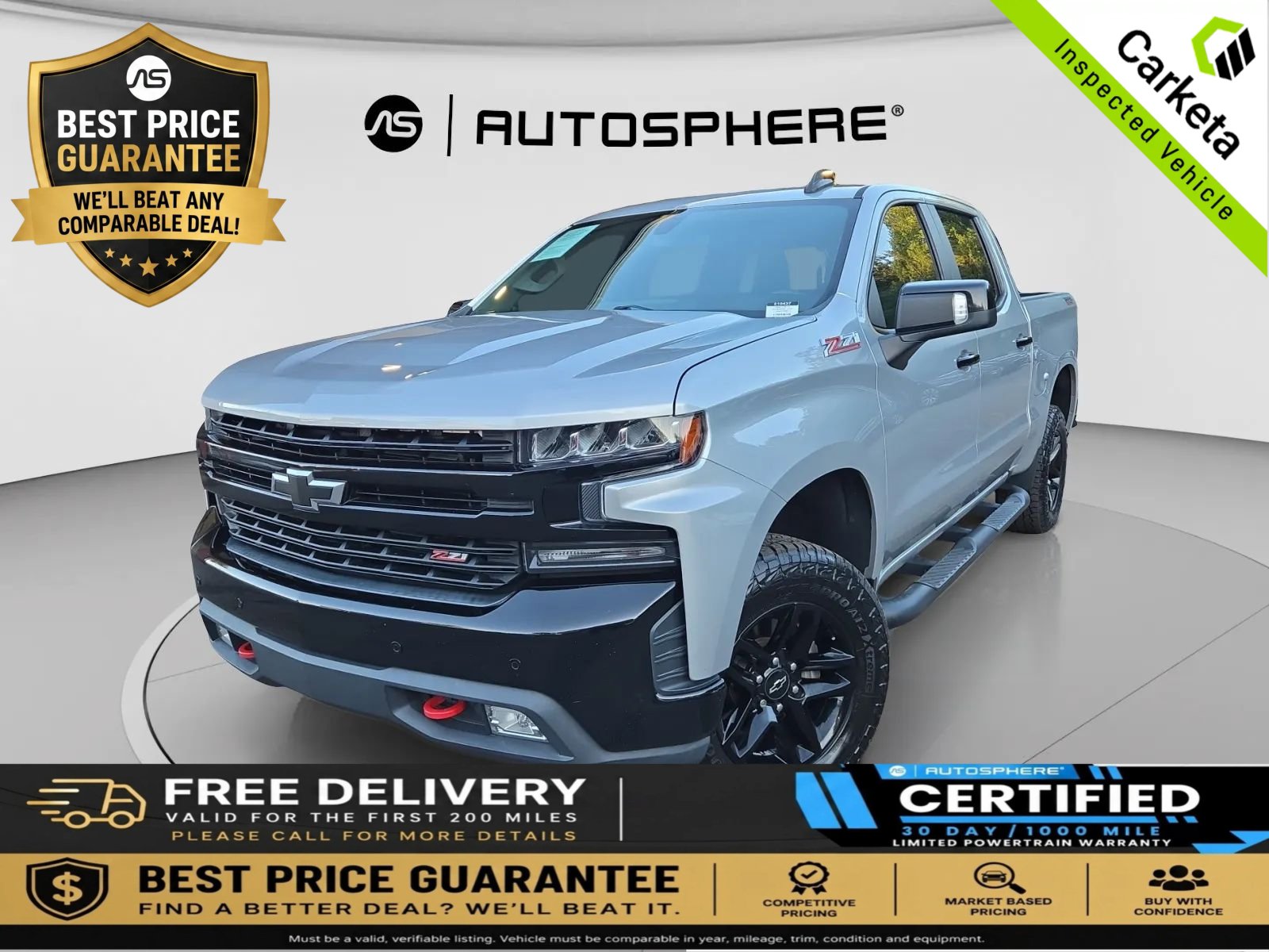 Used 2020 Chevrolet Silverado 1500 LT Trail Boss AWD/4WD image 1