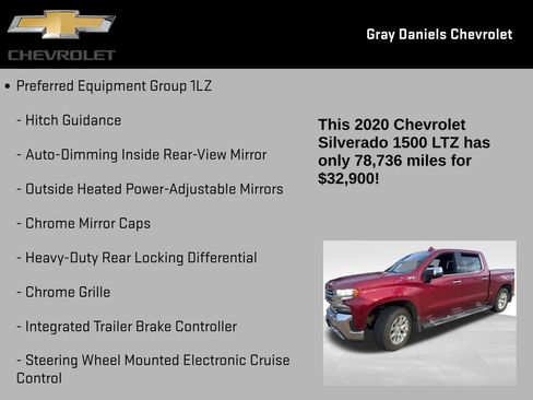 Certified 2020 Chevrolet Silverado 1500 LTZ w/ LTZ Premium Package image 9