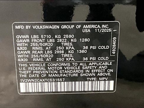 New 2026 Volkswagen Atlas SE image 34