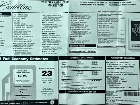 Used 2011 Cadillac SRX Luxury image 38