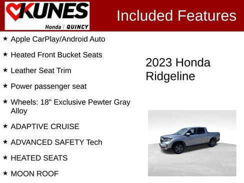 Used 2023 Honda Ridgeline RTL image 3