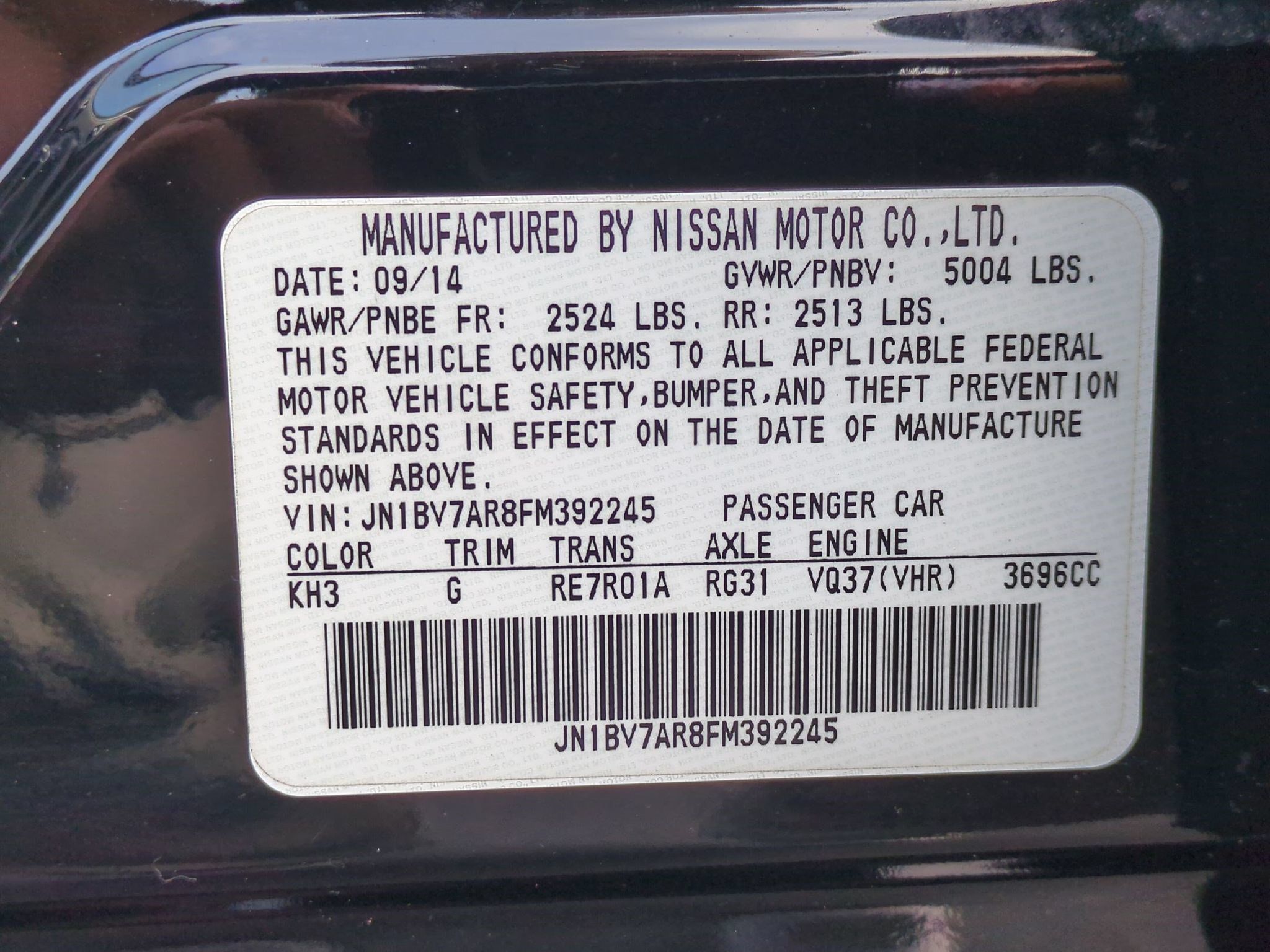Used 2015 INFINITI Q50 Premium w/ Navigation Package AWD/4WD image 30