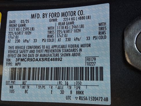 Certified 2025 Ford Bronco Sport Badlands AWD/4WD image 28