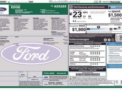 Certified 2023 Ford Edge SEL AWD/4WD image 3