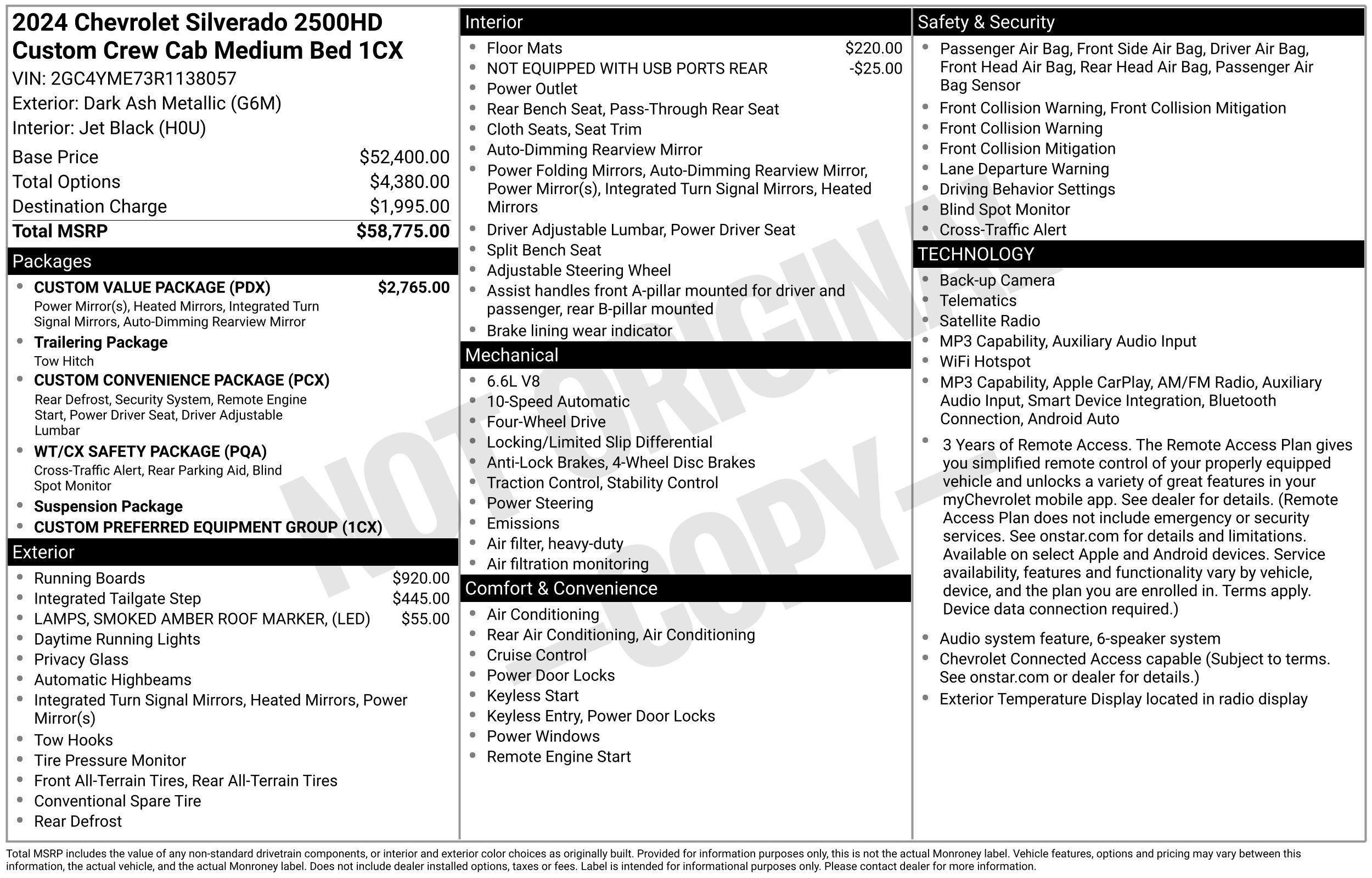 Used 2024 Chevrolet Silverado 2500 Custom w/ Custom Value Package AWD/4WD image 41