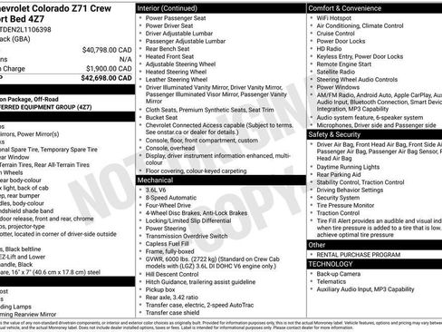 Used 2020 Chevrolet Colorado Z71 AWD/4WD image 27