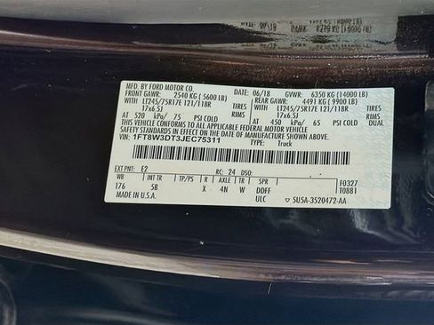 Used 2018 Ford F350 Lariat w/ FX4 Off-Road Package AWD/4WD image 36