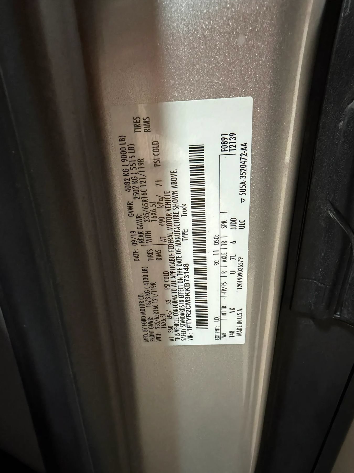 Used 2019 Ford Transit 250 148 Medium Roof RWD image 75