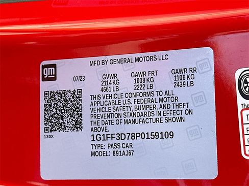 Certified 2023 Chevrolet Camaro LT w/ RS Package image 27