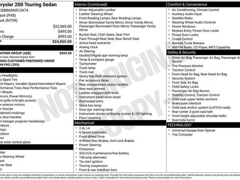 Used 2013 Chrysler 200 Touring w/ Cold Weather Group image 29