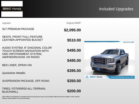 Used 2018 GMC Sierra 1500 SLT w/ SLT Premium Package AWD/4WD image 5