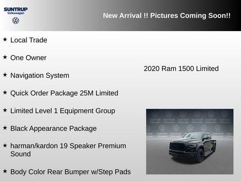 Used 2020 RAM 1500 Limited w/ Black Appearance Package AWD/4WD image 6