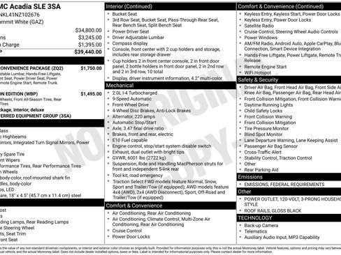 Certified 2022 GMC Acadia SLE w/ Driver Convenience Package image 46