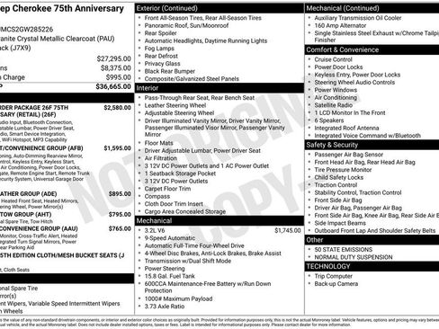 Used 2016 Jeep Cherokee 75th Anniversary image 10