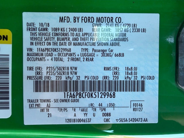 Used 2019 Ford Mustang GT RWD image 21