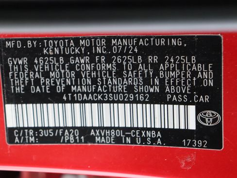 Certified 2025 Toyota Camry LE FWD image 40