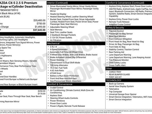 New 2025 MAZDA CX-5 AWD 2.5 S w/ Premium Plus Pkg image 30