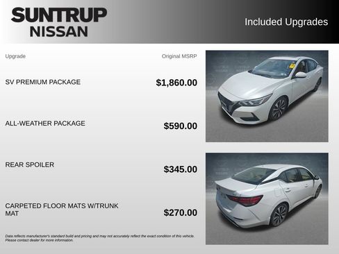 Used 2023 Nissan Sentra SV w/ SV Premium Package FWD image 2