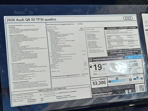 New 2026 Audi Q8 Prestige image 17