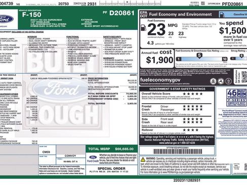 Used 2023 Ford F150 XLT w/ Equipment Group 302A High AWD/4WD image 5
