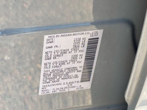 Used 2023 Nissan Murano Platinum w/ Cargo Package image 28