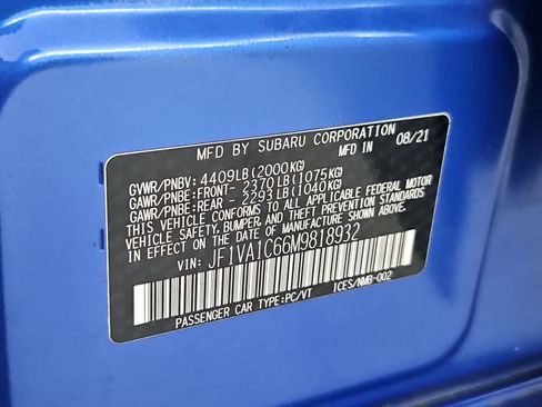 Used 2021 Subaru WRX Premium AWD/4WD image 35