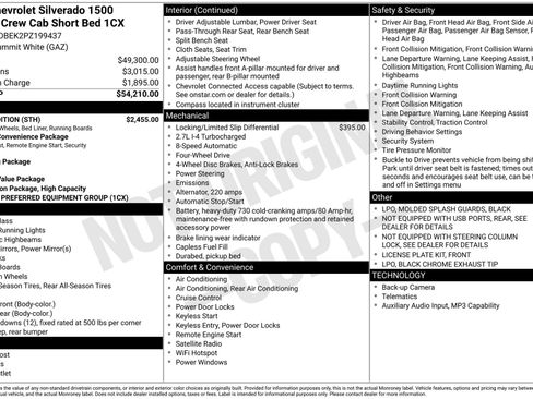 Used 2023 Chevrolet Silverado 1500 Custom w/ Rally Edition AWD/4WD image 4