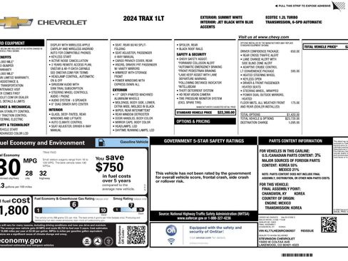 Used 2024 Chevrolet Trax LT w/ Driver Confidence Package image 11
