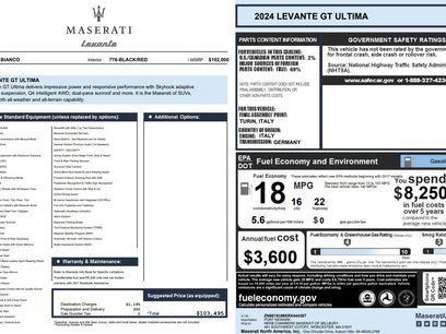 Used 2024 Maserati Levante GT Ultima