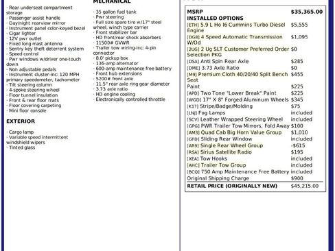 Used 2006 Dodge Ram 3500 Truck SLT w/ Quad Cab Big Horn Value Group image 2