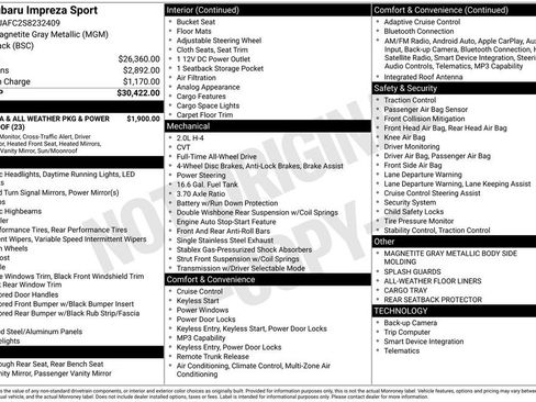 Used 2025 Subaru Impreza 2.0i Sport image 8