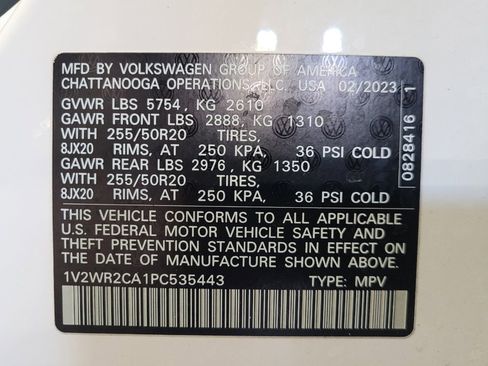Used 2023 Volkswagen Atlas SE w/ Black Wheel Package FWD image 33