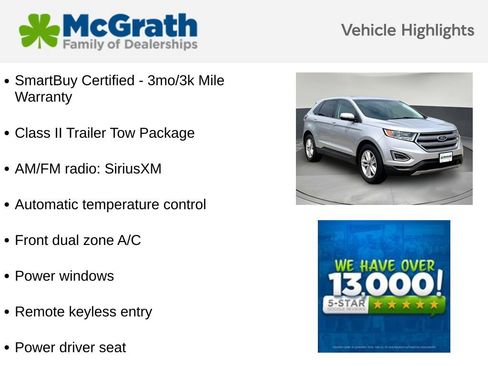 Used 2016 Ford Edge SEL w/ Class II Trailer Tow Package AWD/4WD image 6