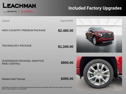 Certified 2025 Chevrolet Silverado 1500 High Country w/ High Country Premium Package AWD/4WD image 10