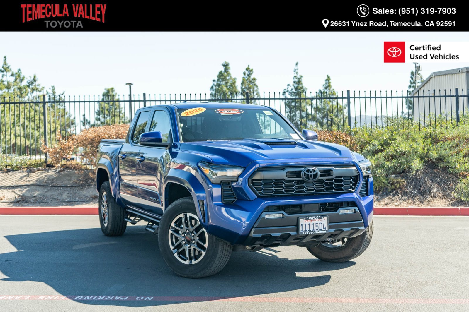 Certified 2025 Toyota Tacoma TRD Sport RWD image 1