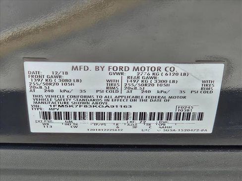 Used 2019 Ford Explorer Limited w/ Class III Trailer Tow Package FWD image 24