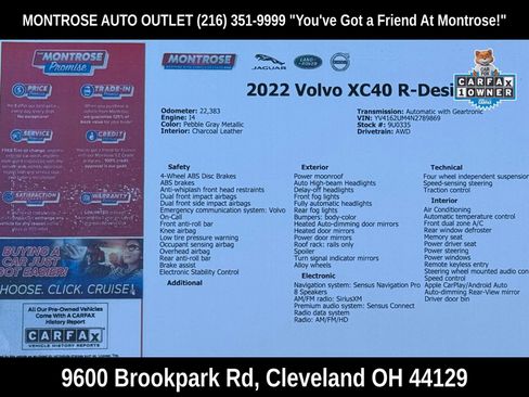 Used 2022 Volvo XC40 T5 R-Design w/ Climate Package image 63