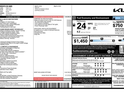Used 2022 Kia Sorento SX image 21