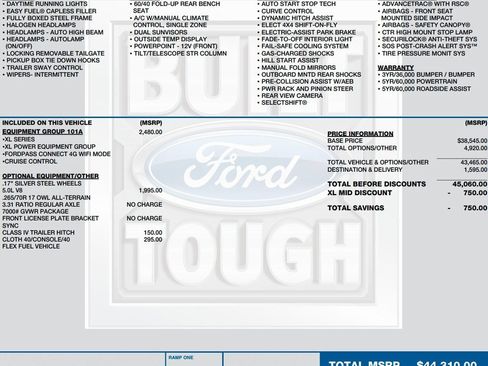 Used 2020 Ford F150 XL w/ Equipment Group 101A Mid image 2