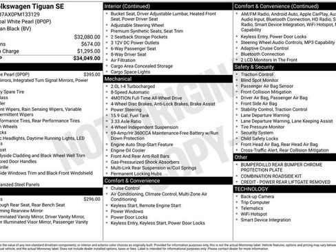 Certified 2023 Volkswagen Tiguan SE AWD/4WD image 28