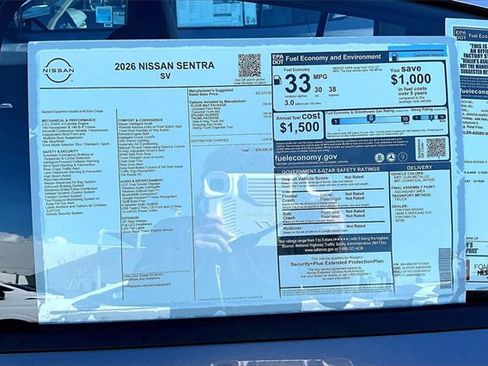 New 2026 Nissan Sentra SV image 12