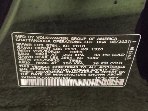Used 2021 Volkswagen Atlas SE FWD image 33