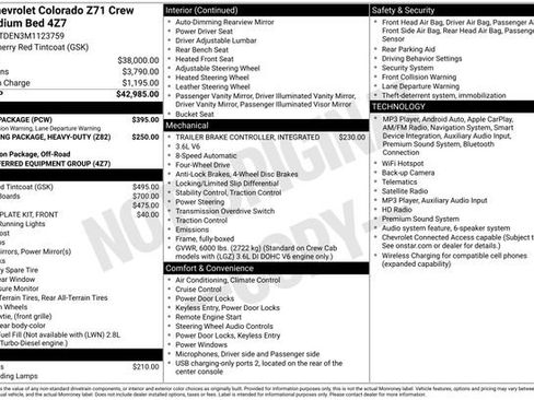 Used 2021 Chevrolet Colorado Z71 w/ Safety Package AWD/4WD image 67