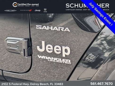 Used 2022 Jeep Wrangler Unlimited Sahara w/ Safety Group AWD/4WD image 10