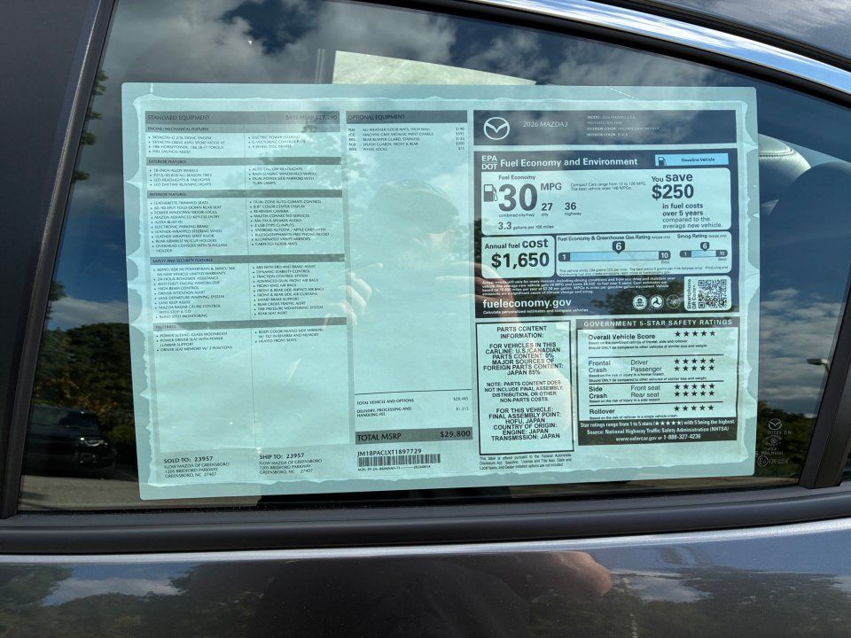 New 2026 MAZDA MAZDA3 2.5 S Sedan w/ Preferred Pkg FWD image 33