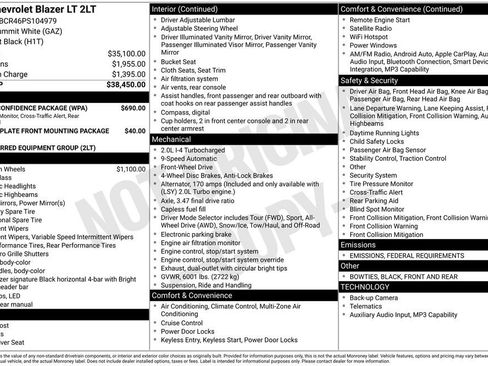 Used 2023 Chevrolet Blazer LT w/ Driver Confidence Package image 6